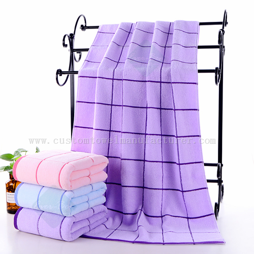 Large lattice Cotton Bath Towels